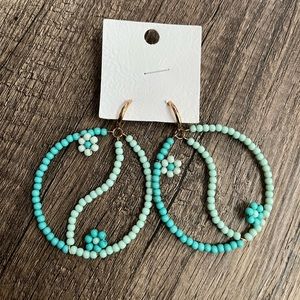 COPY - FREE PEOPLE beaded huggie earrings. Brand new with tags